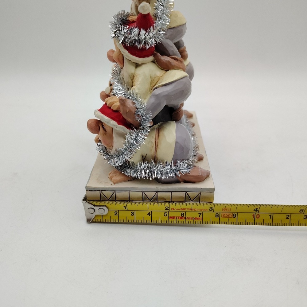 Jim Shore Disney Traditions Seven Dwarfs "Precarious Pyramid" 6000942 Christmas - Picture 8 of 8